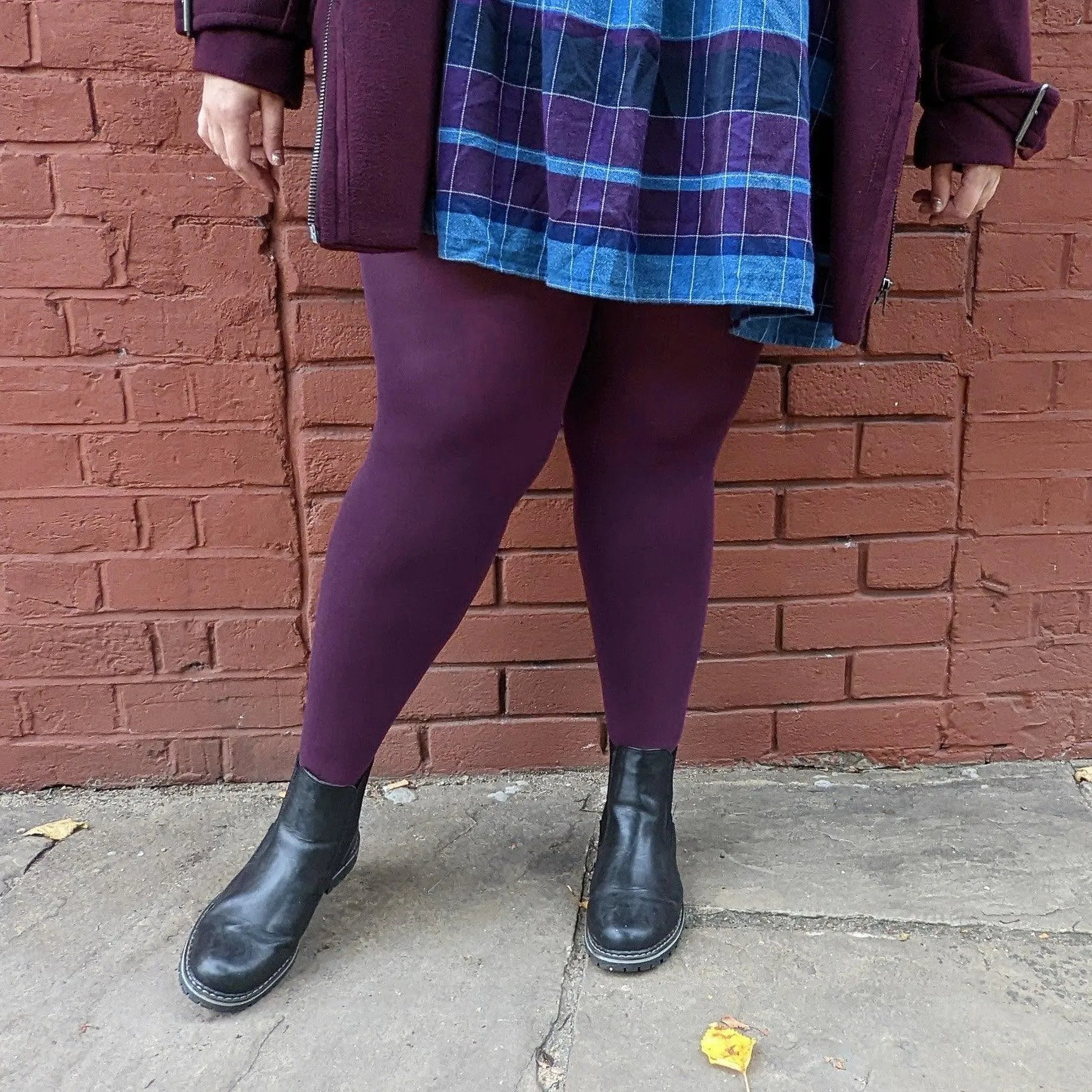 120 Denier Tights - Plum