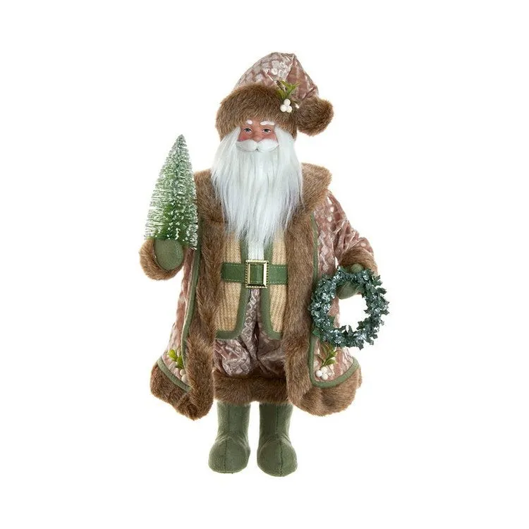 18" Sage and Neutral Santa Tabletop Decoration