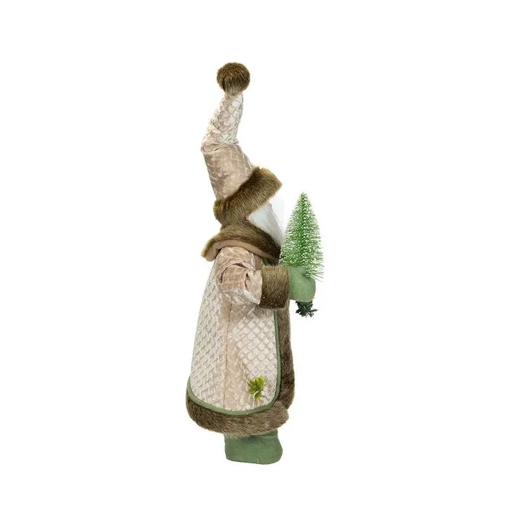 18" Sage and Neutral Santa Tabletop Decoration