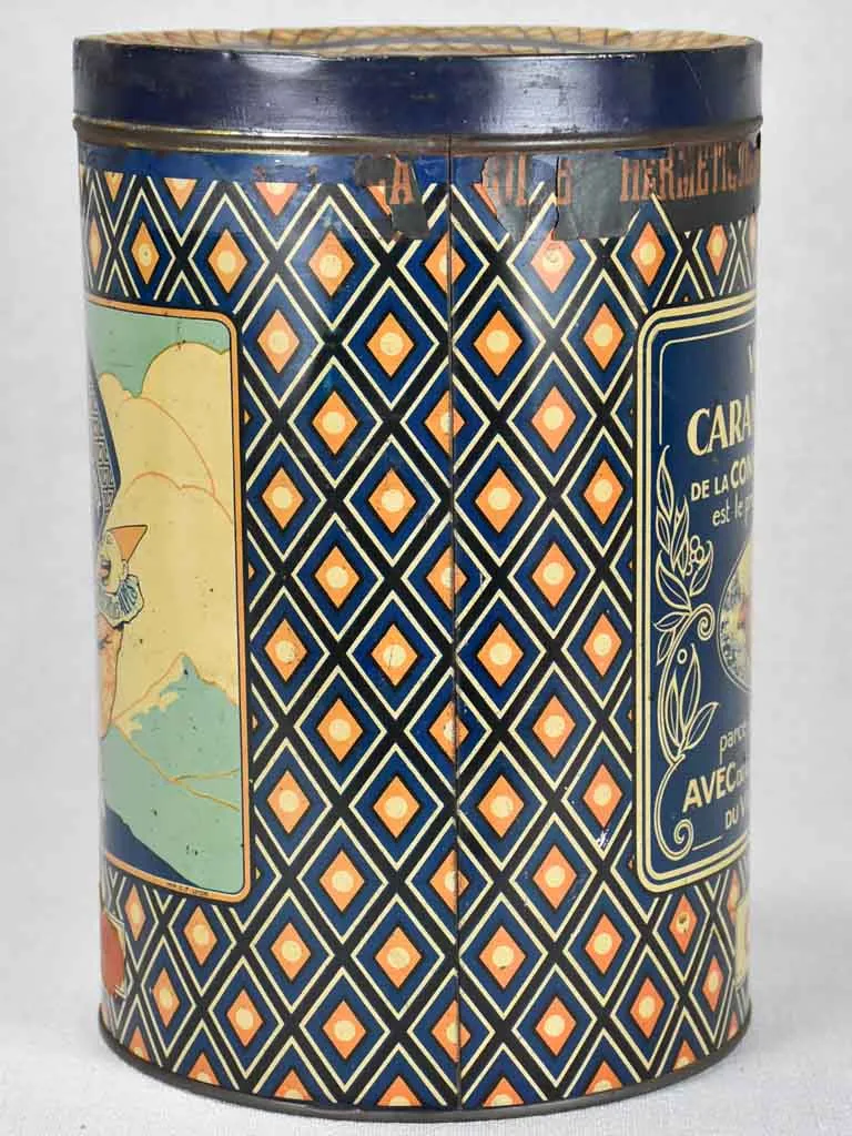 1930s French candy tin 10¾"