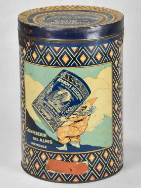 1930s French candy tin 10¾"