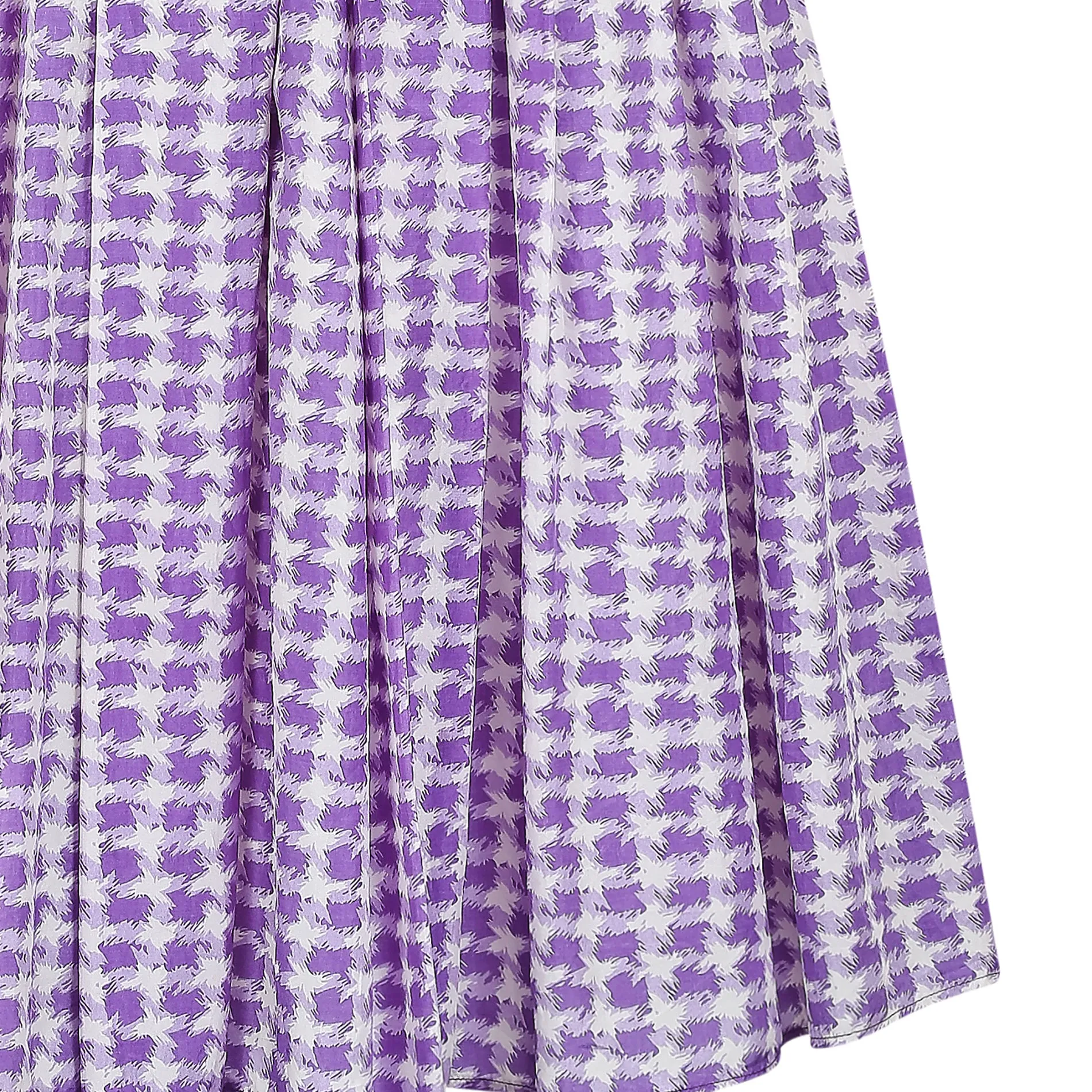 1950s Sambo Fashions Purple and White Silk Shirtwaister Dress