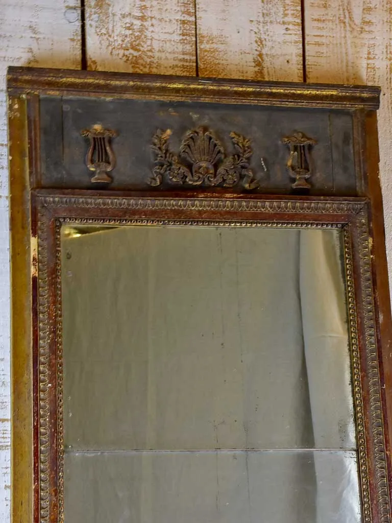 19th Century Directoire Trumeau mirror 25½" x 53¼"