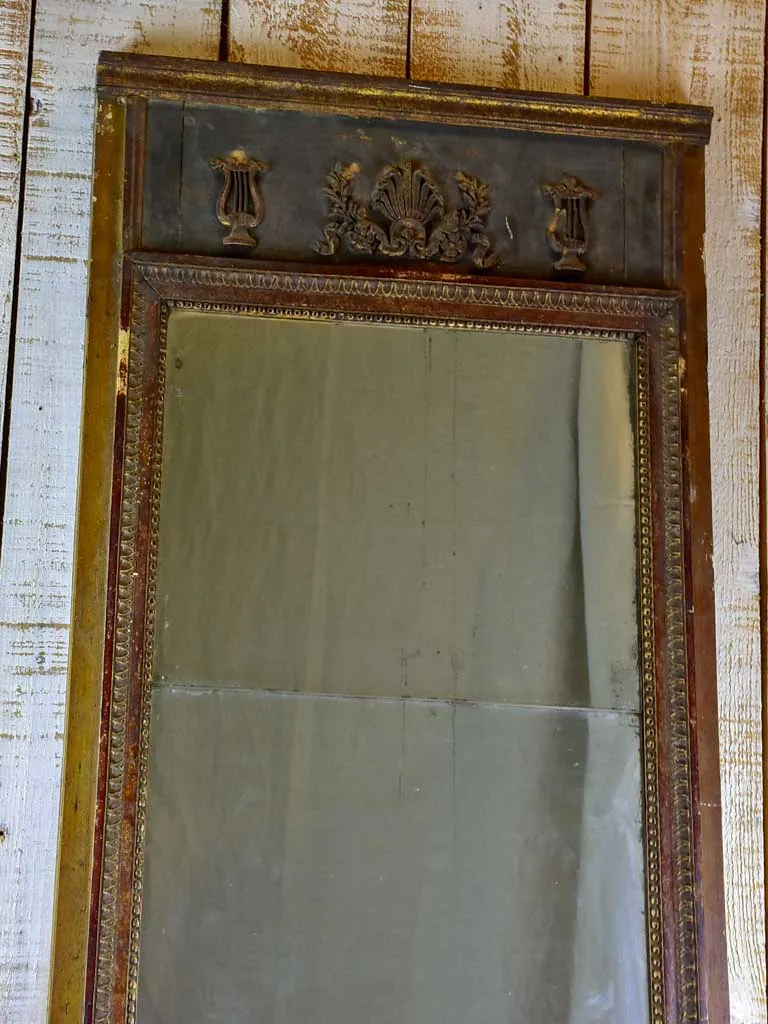 19th Century Directoire Trumeau mirror 25½" x 53¼"