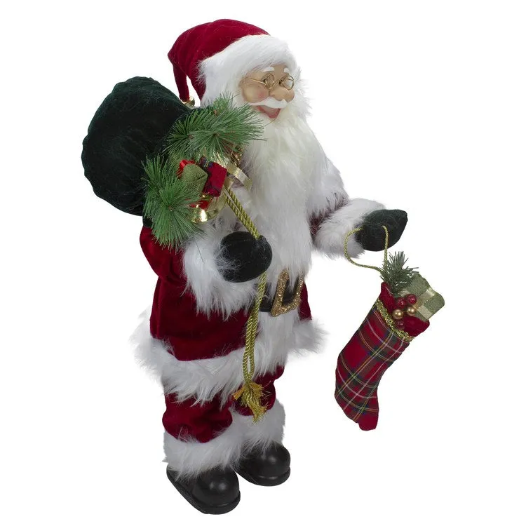 2' Standing Santa Christmas Figurine with Presents