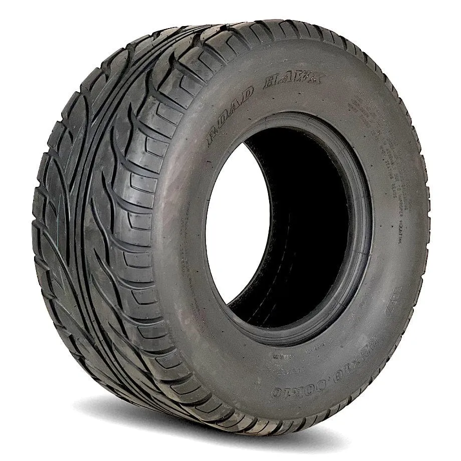 22x10-R10 RHOX Road Hawk Radial DOT Approved Golf Cart Tire - 22" Tall