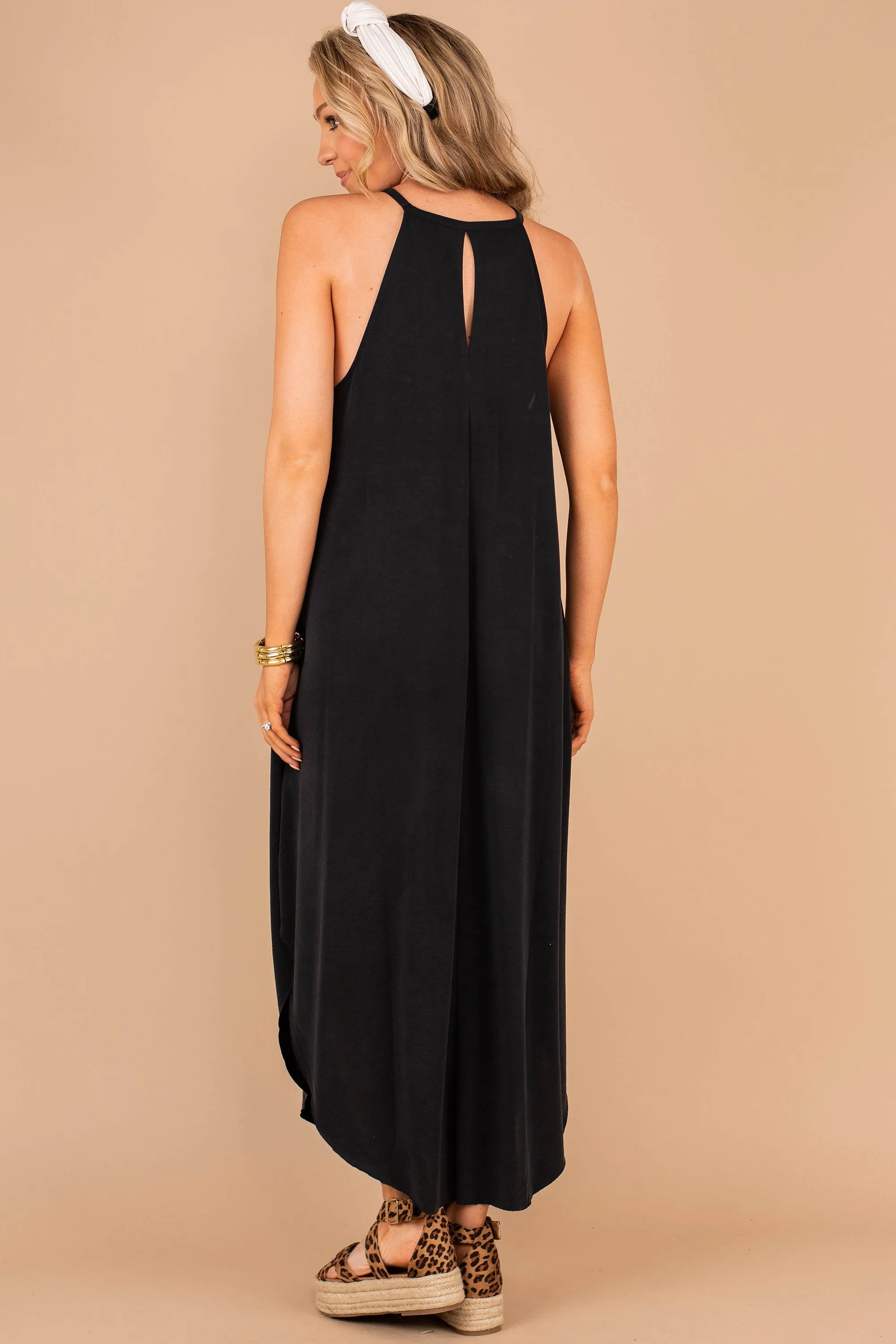 All Your Life Black Maxi Dress