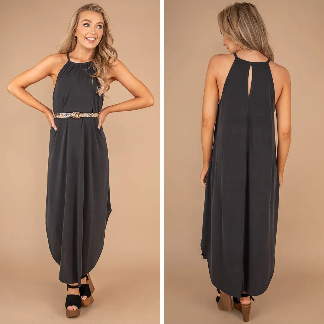 All Your Life Black Maxi Dress