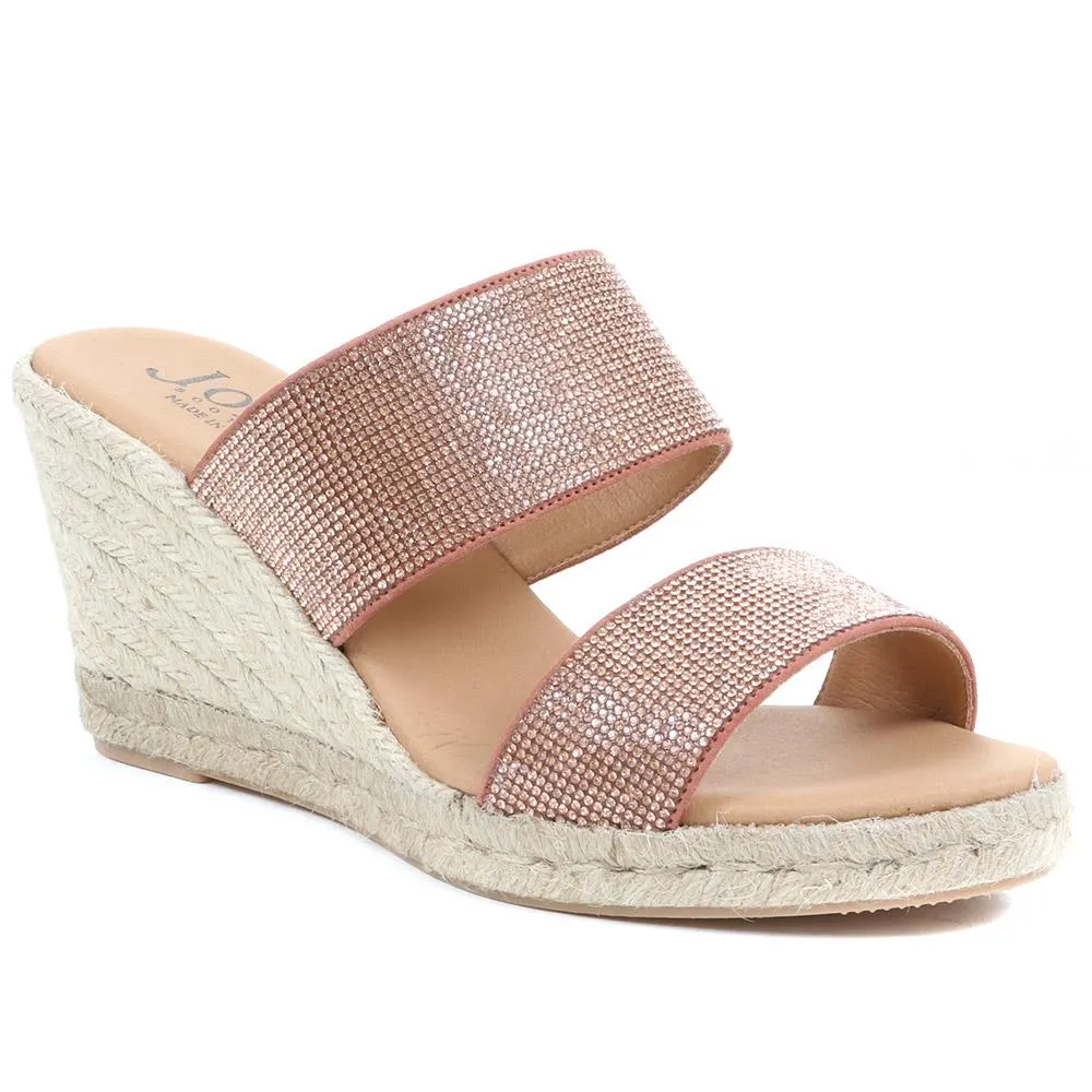 Amabelle Wedge Mule Sandals - AMABELLE / 322 052