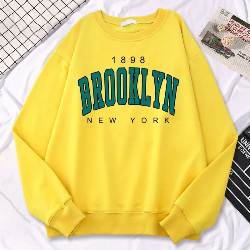 Autumn Kawaii Womens Sweatshirts 1898 Brooklyn