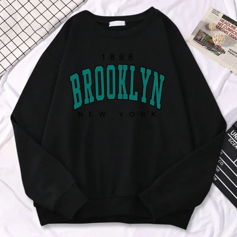 Autumn Kawaii Womens Sweatshirts 1898 Brooklyn