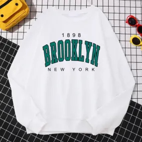 Autumn Kawaii Womens Sweatshirts 1898 Brooklyn