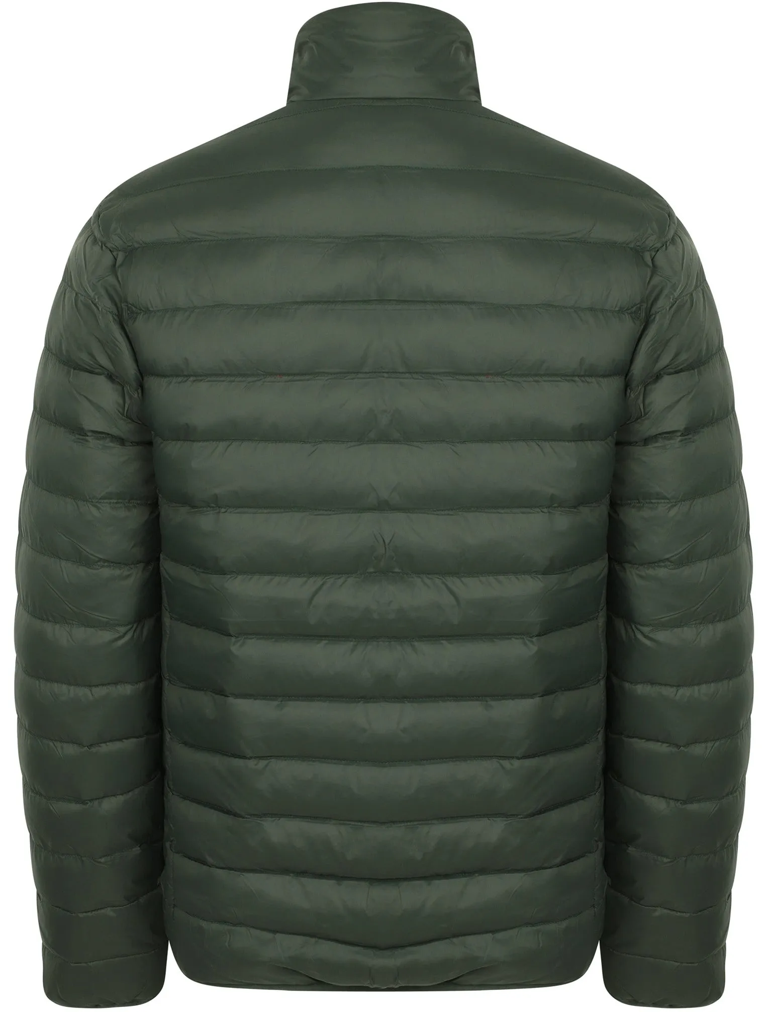 Bakman Funnel Neck Quilted Puffer Jacket in Deep Forest - Tokyo Laundry