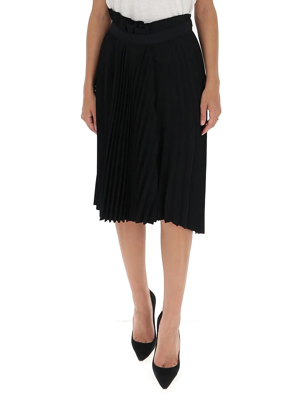 Balenciaga Asymmetric Pleated Skirt