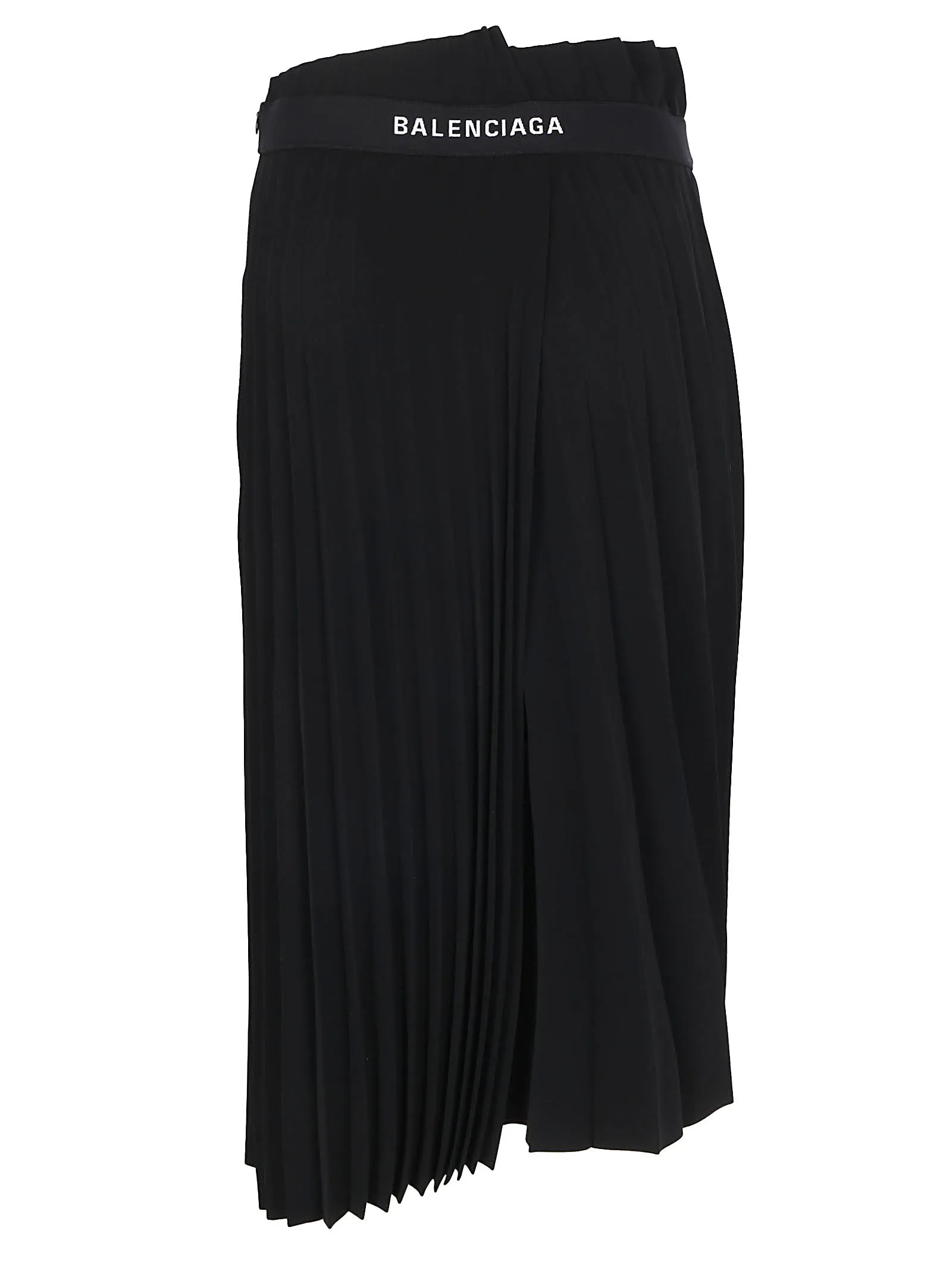 Balenciaga Asymmetric Pleated Skirt