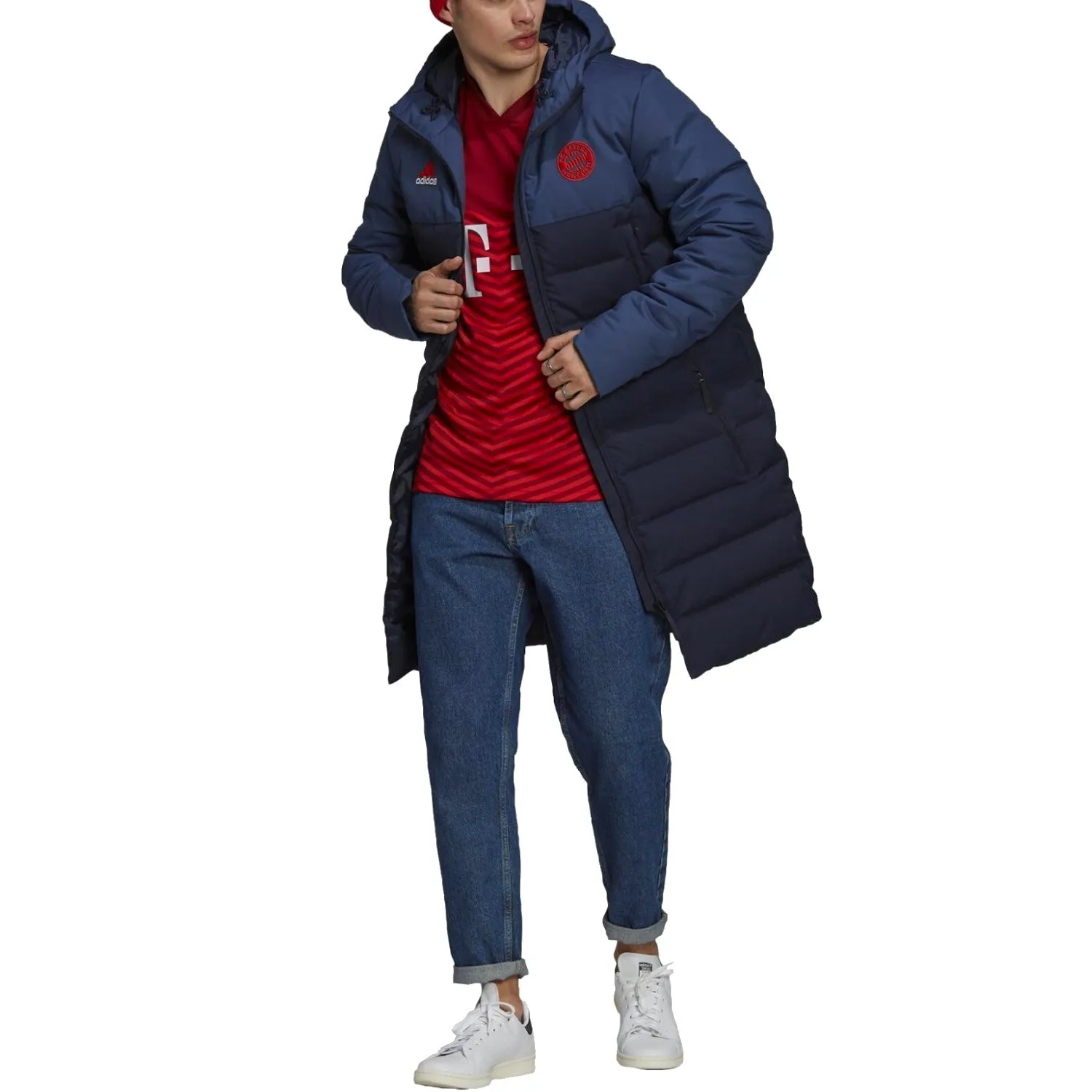 Bayern Munich Soccer padded down long jacket 2022 - Adidas