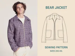 Bear jacket sewing pattern