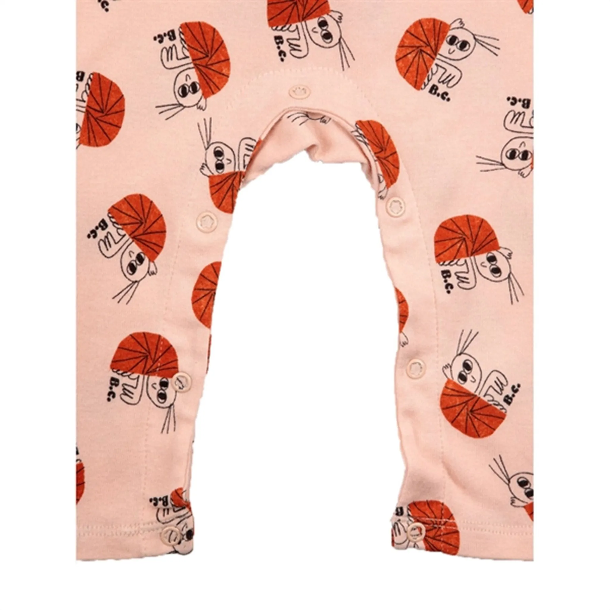 Bobo Choses Light Pink Hermit Crab All Over Overall