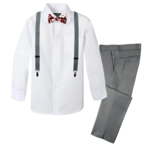 Boys' 4-Piece Customizable Suspenders Outfit - Customer's Product with price 59.95 ID TKGjLpcRtrW--1M2_P_onP20