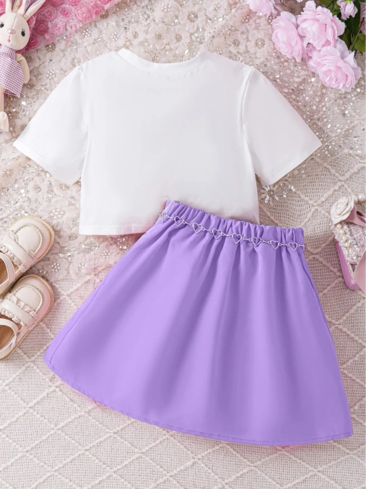 Brooklyn Graphic Top and Matching Skirt Set