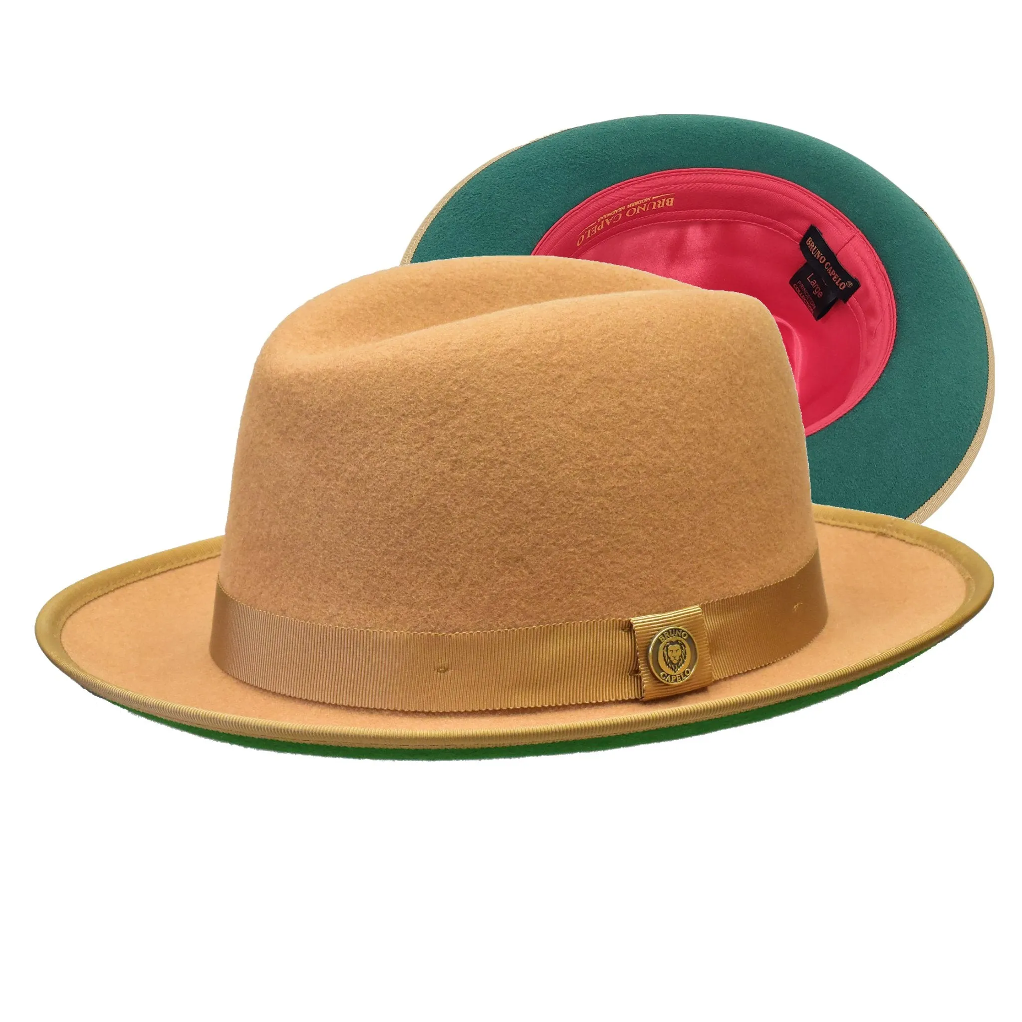 Bruno Capelo Princeton Color Bottom Center Dent Wool Fedora