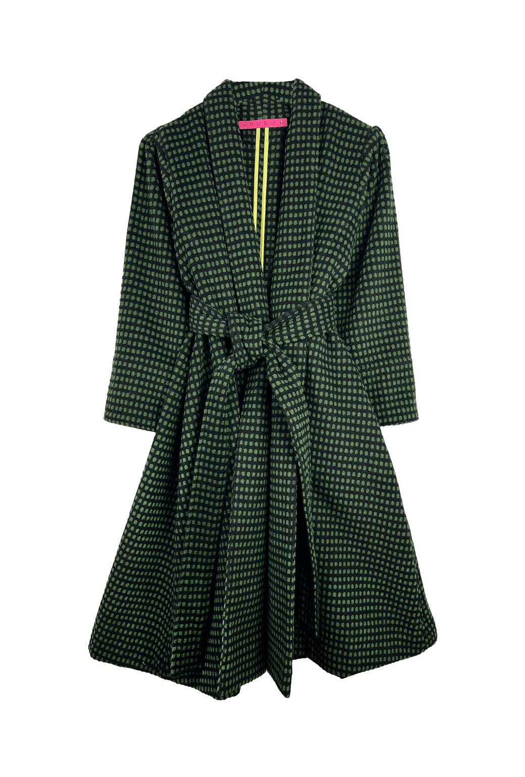 BURU x Mignonne Gavigan Swing Coat - Wool Dot