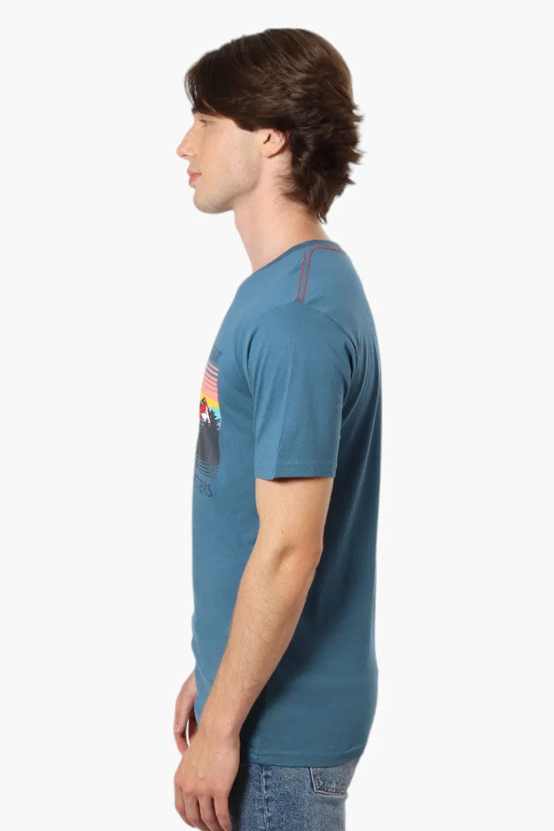 Canada Weather Gear Mountain Print Tee - Blue