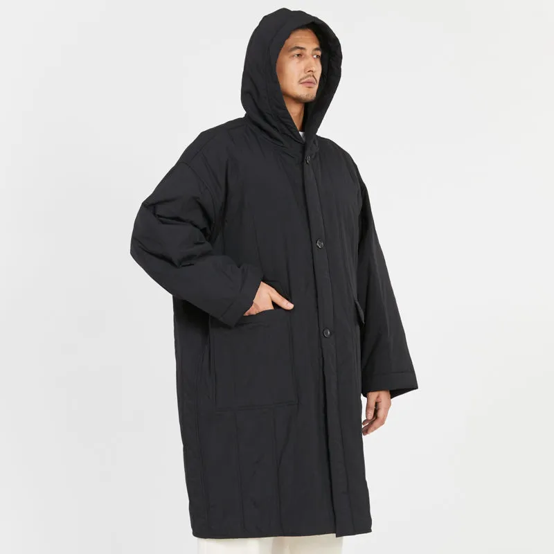 Canopy Coat - Black Quilted Recycled Nylon