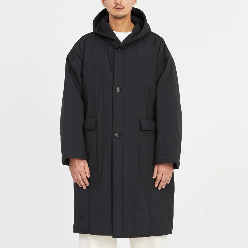 Canopy Coat - Black Quilted Recycled Nylon