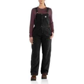 Carhartt - 102743-F/S - Women's Weathered Duck Wildwood Bib Overalls - Quilt Lined - Factory Seconds