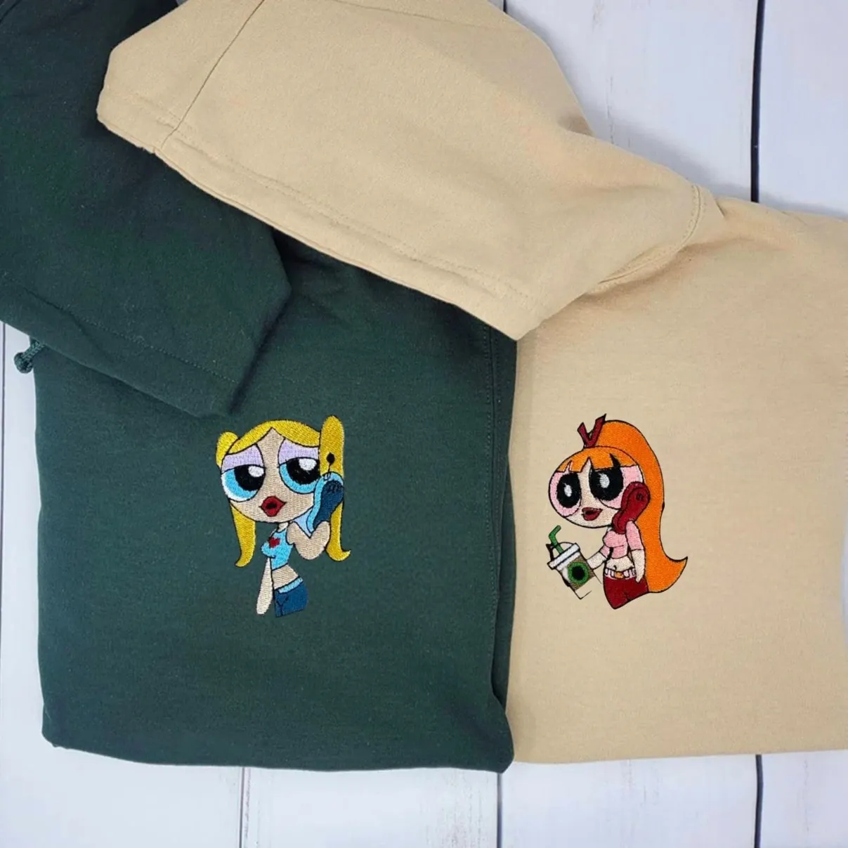 Cartoon Character Custom Hoodies - Personalized Anniversary Gifts For Couples