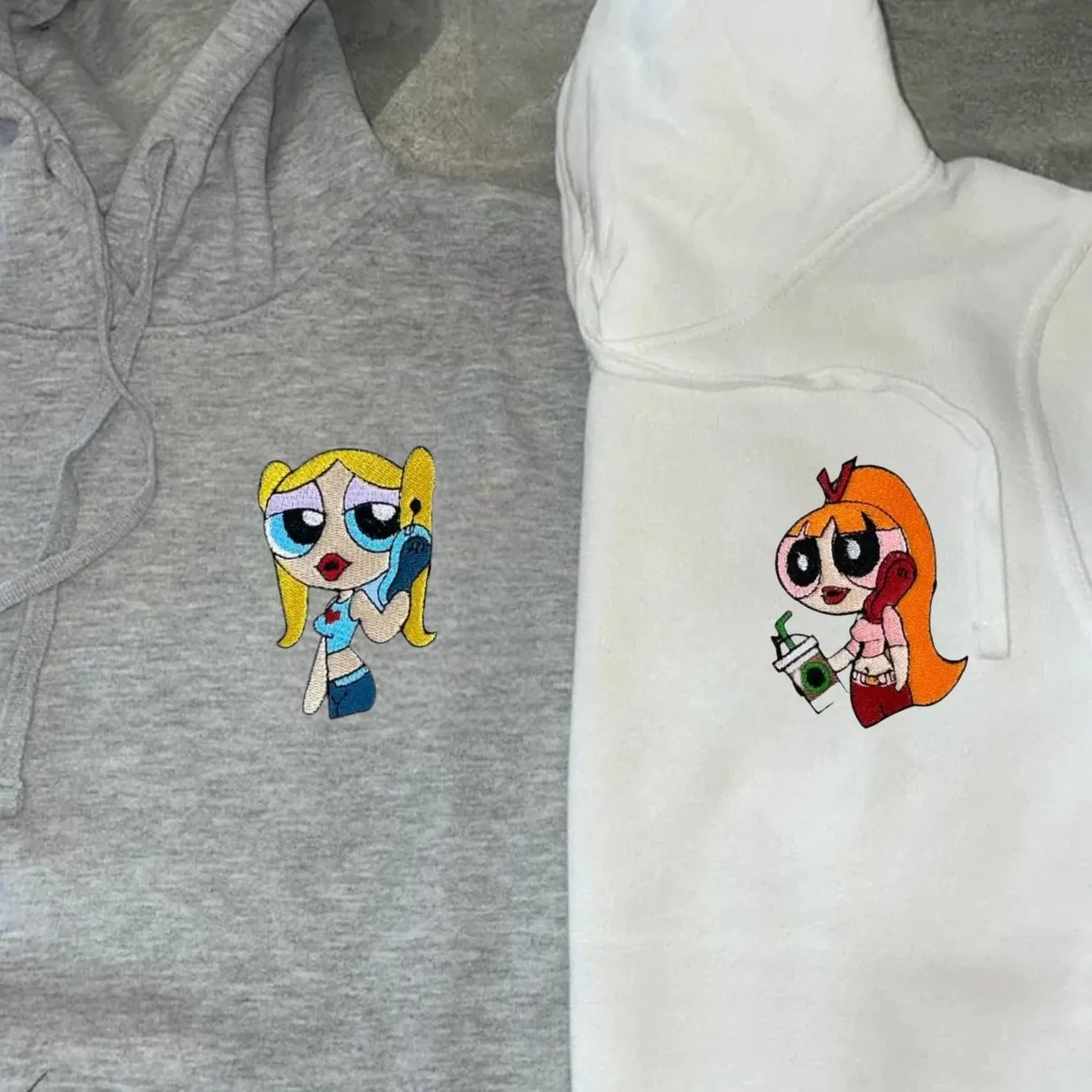 Cartoon Character Custom Hoodies - Personalized Anniversary Gifts For Couples