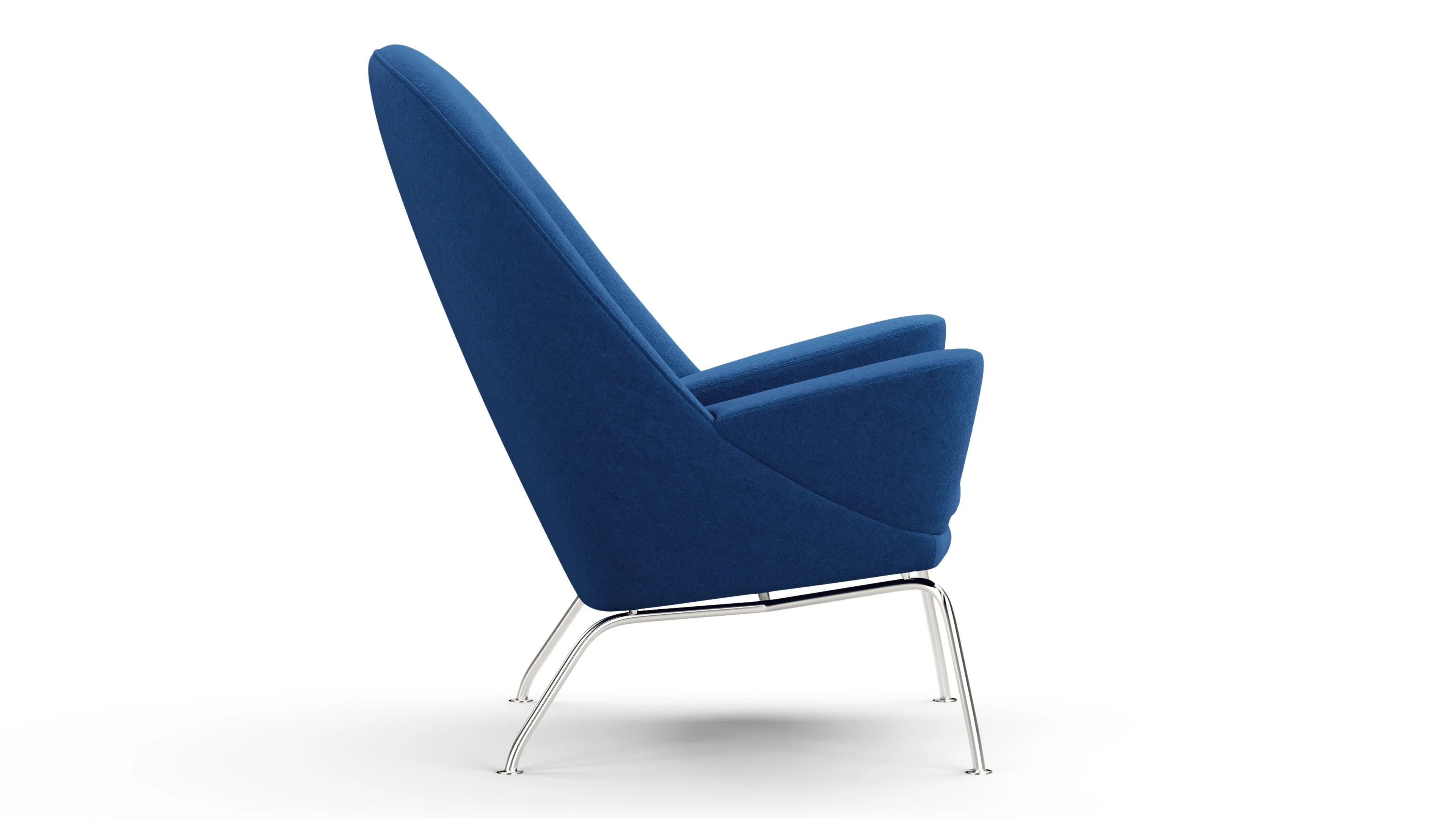 CH468 Oculus - CH468 Oculus Chair, Indigo Blue Wool