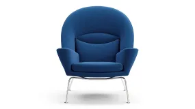 CH468 Oculus - CH468 Oculus Chair, Indigo Blue Wool