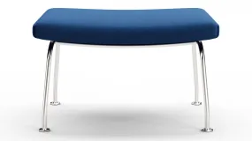 CH468 Oculus - CH468 Oculus Ottoman, Indigo Blue Wool