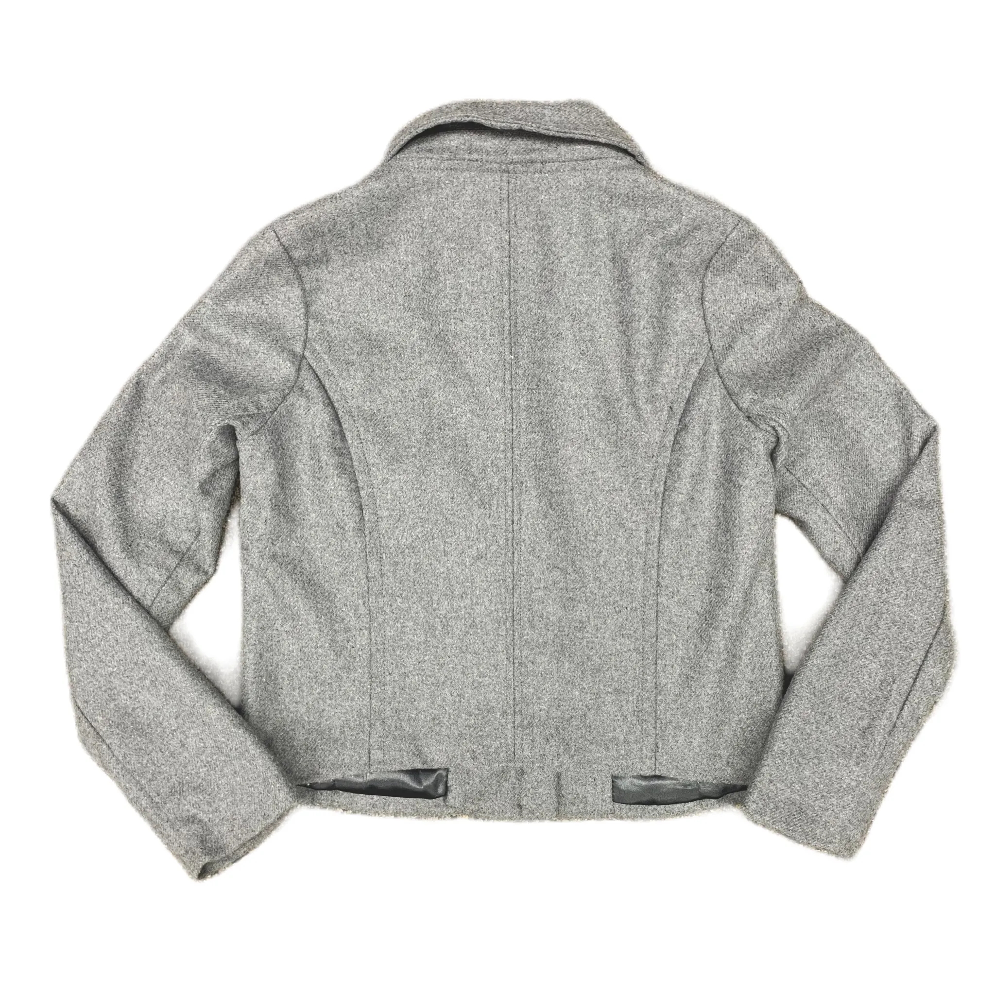 Coat Wool By Gap In Grey, Size: S