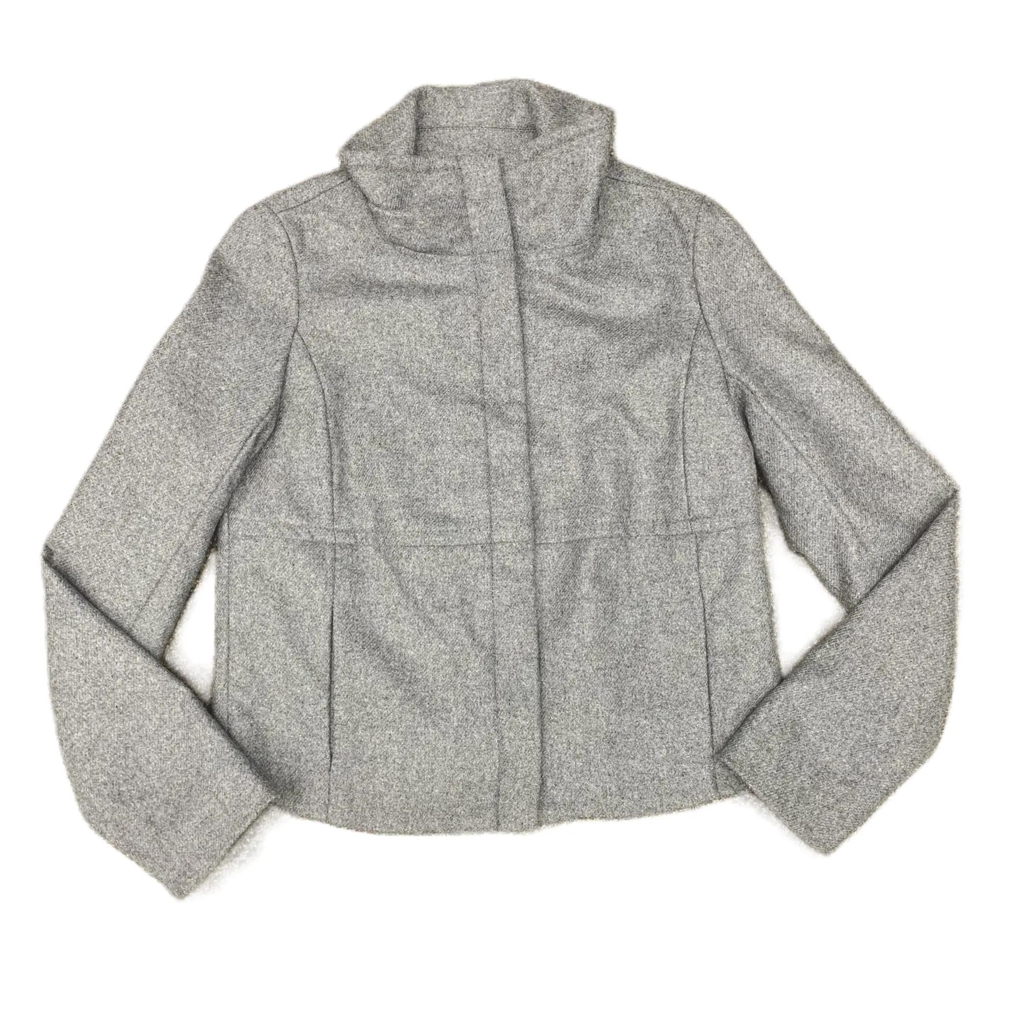 Coat Wool By Gap In Grey, Size: S