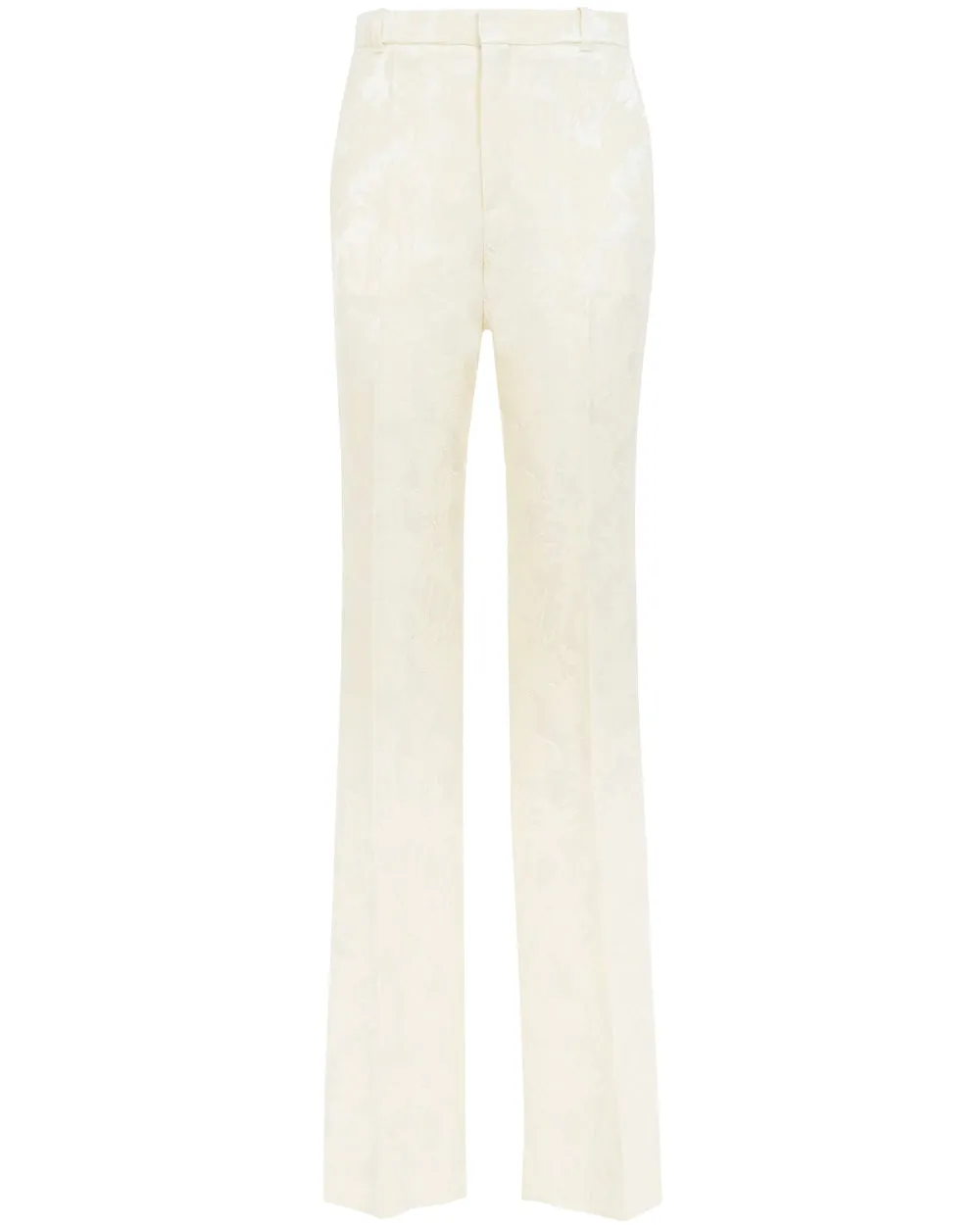 Coconut Milk Jacquard Trouser