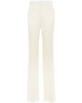 Coconut Milk Jacquard Trouser