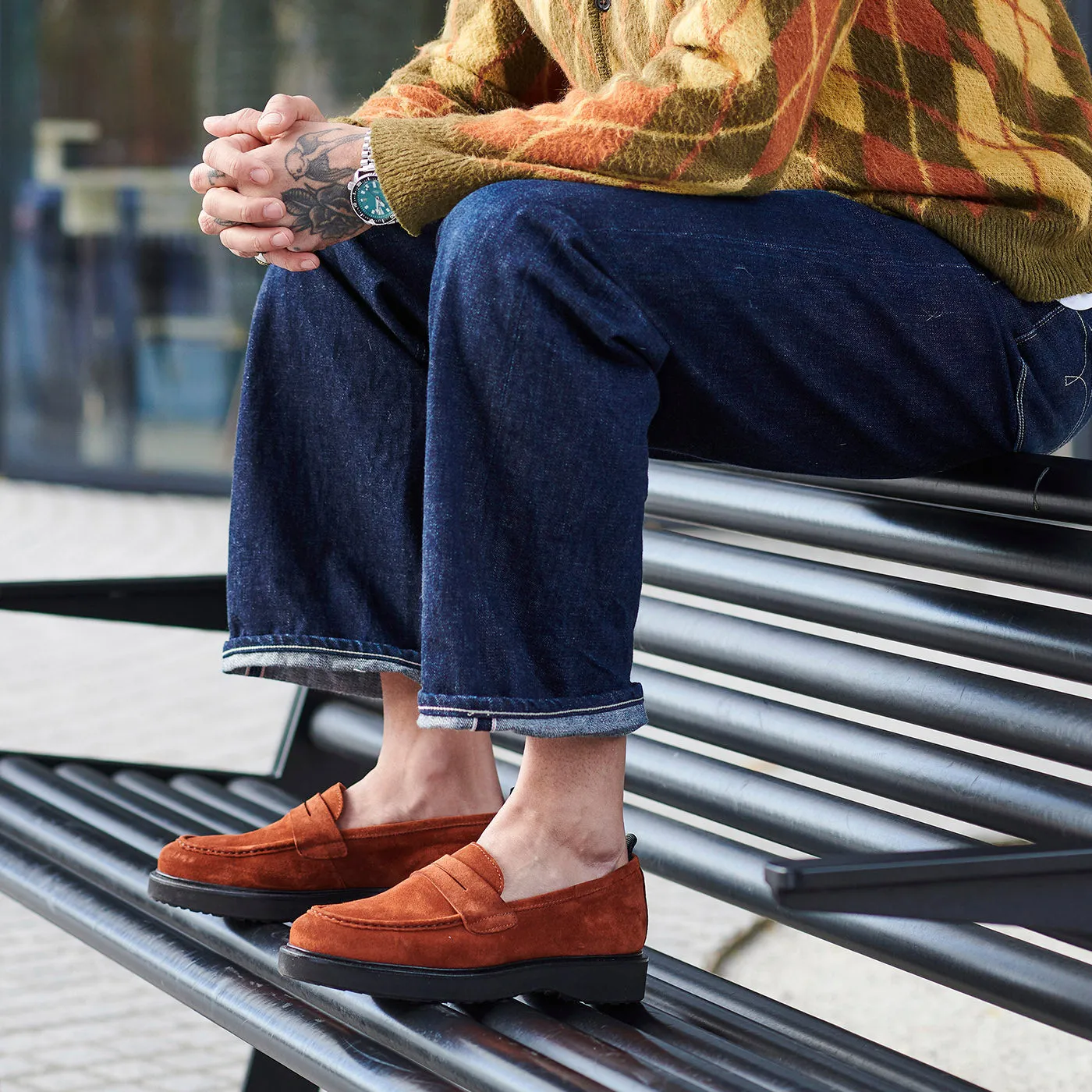 Cosmos loafer suede - RUST