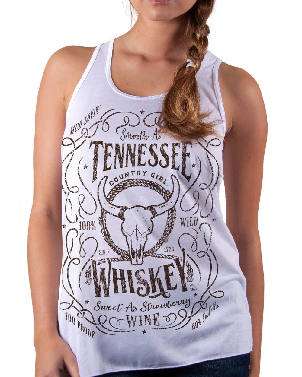 Country Girl® Women's Flowy Racerback Tank Whiskey