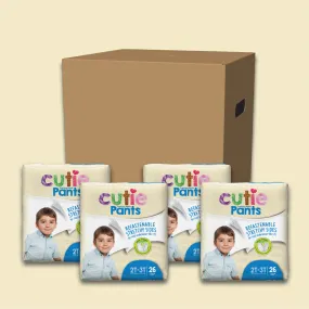 Cutie Pant Training Pant - Boy 2T-3T, 4 Packs of 26 (104 Total)