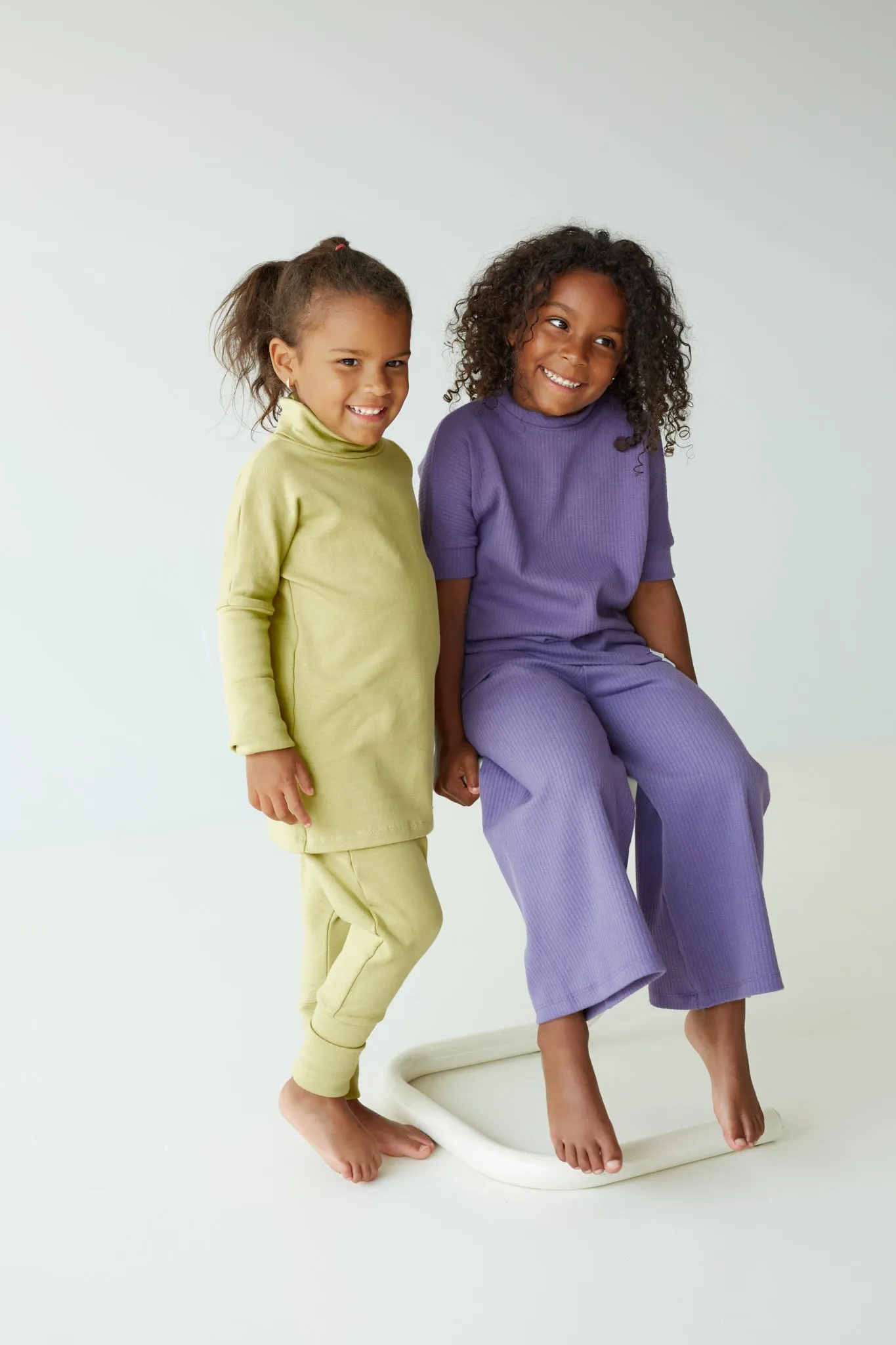 Danny Wide Leg Pants | Grape (6-8 years)