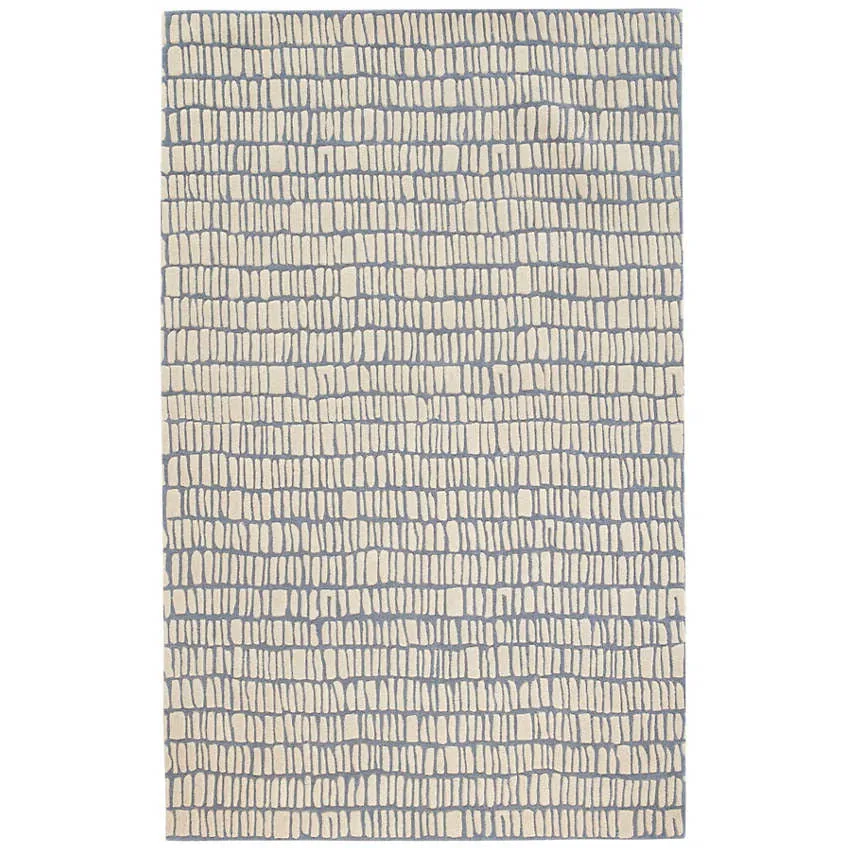 Dash & Albert Roark Pewter Blue Tufted Wool Rug