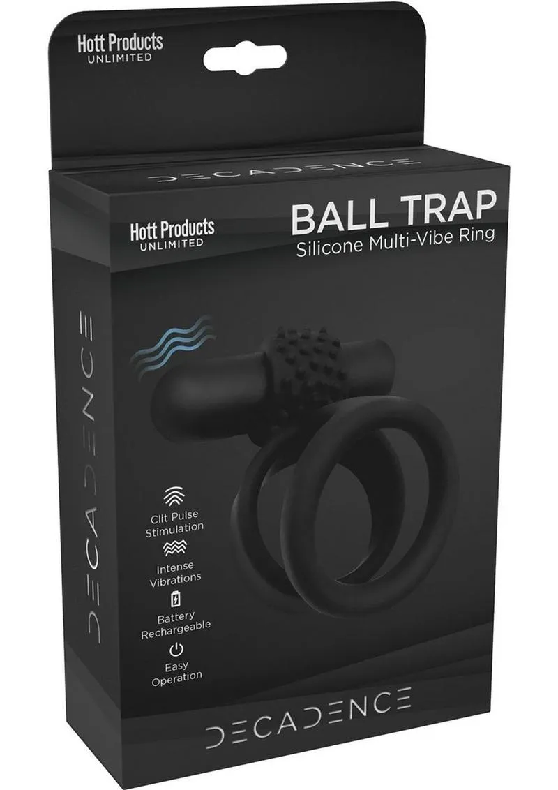 Decadence Ball Trap Silicone Cock and Ball Strap