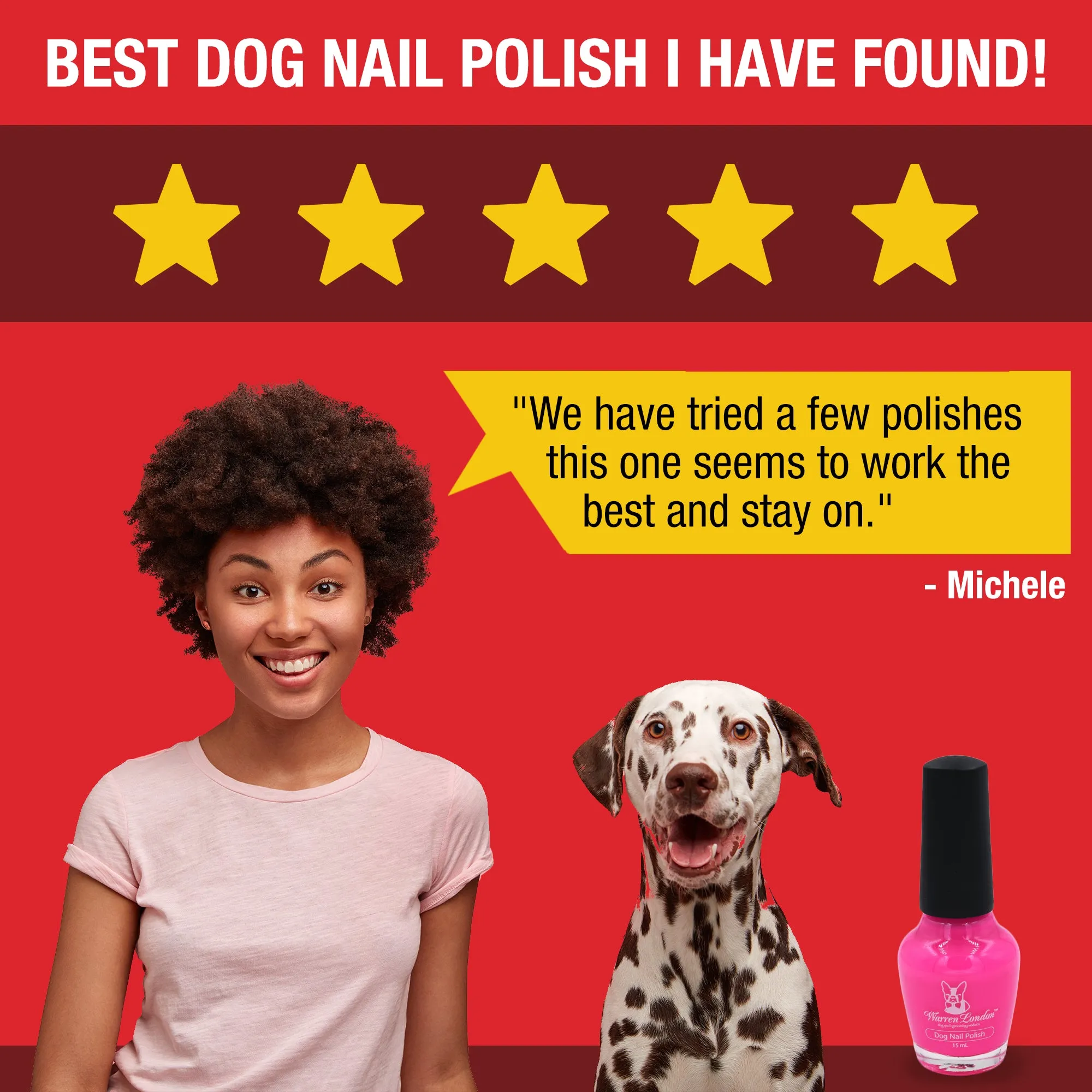 Dog Nail Polish - Polish Bottles with Brush