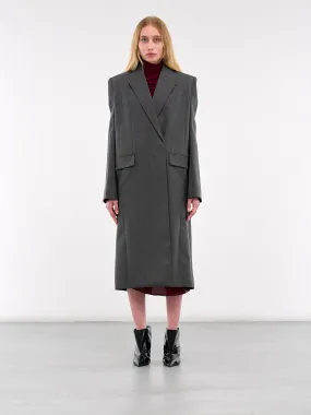 Double-Breasted Coat (24F1MA0178191-GREY-MELANGE)