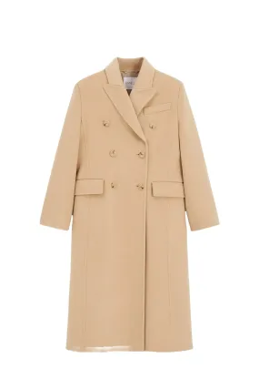 Double-Breasted Virgin Wool Coat