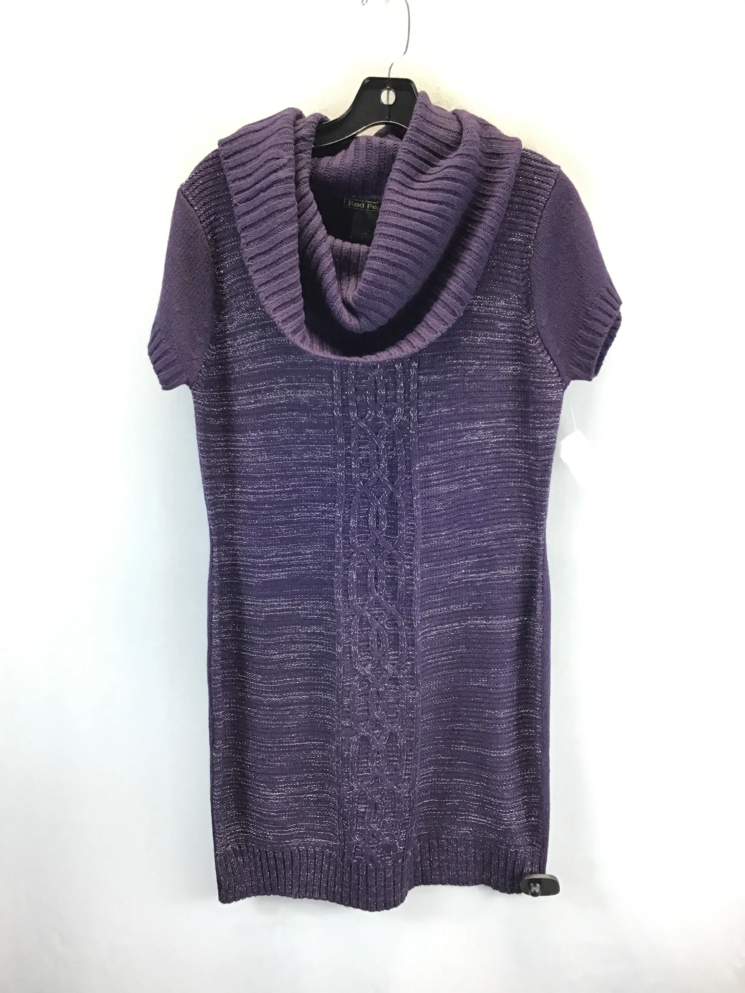 Dress Sweater By Red Paint In Purple & Silver, Size: Xl