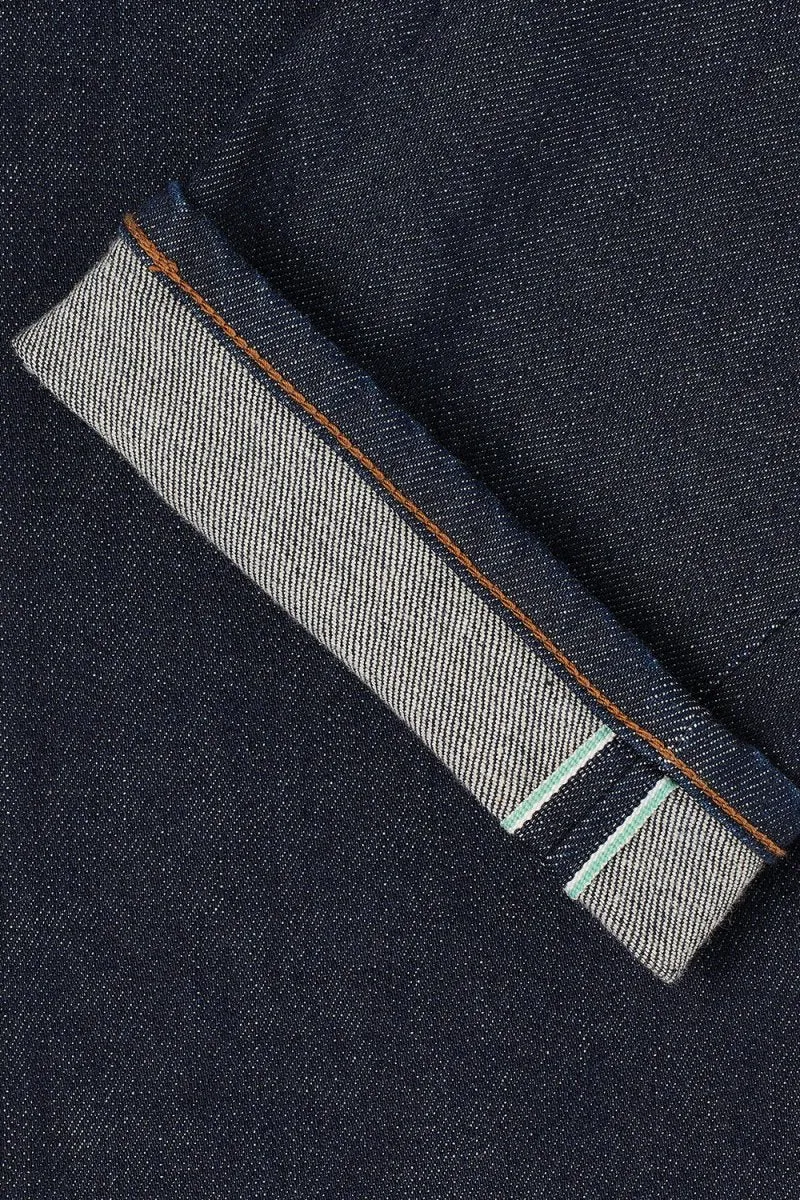 Edwin Regular Tapered Kaihara Blue Rinsed Jeans (Green & White Selvage)